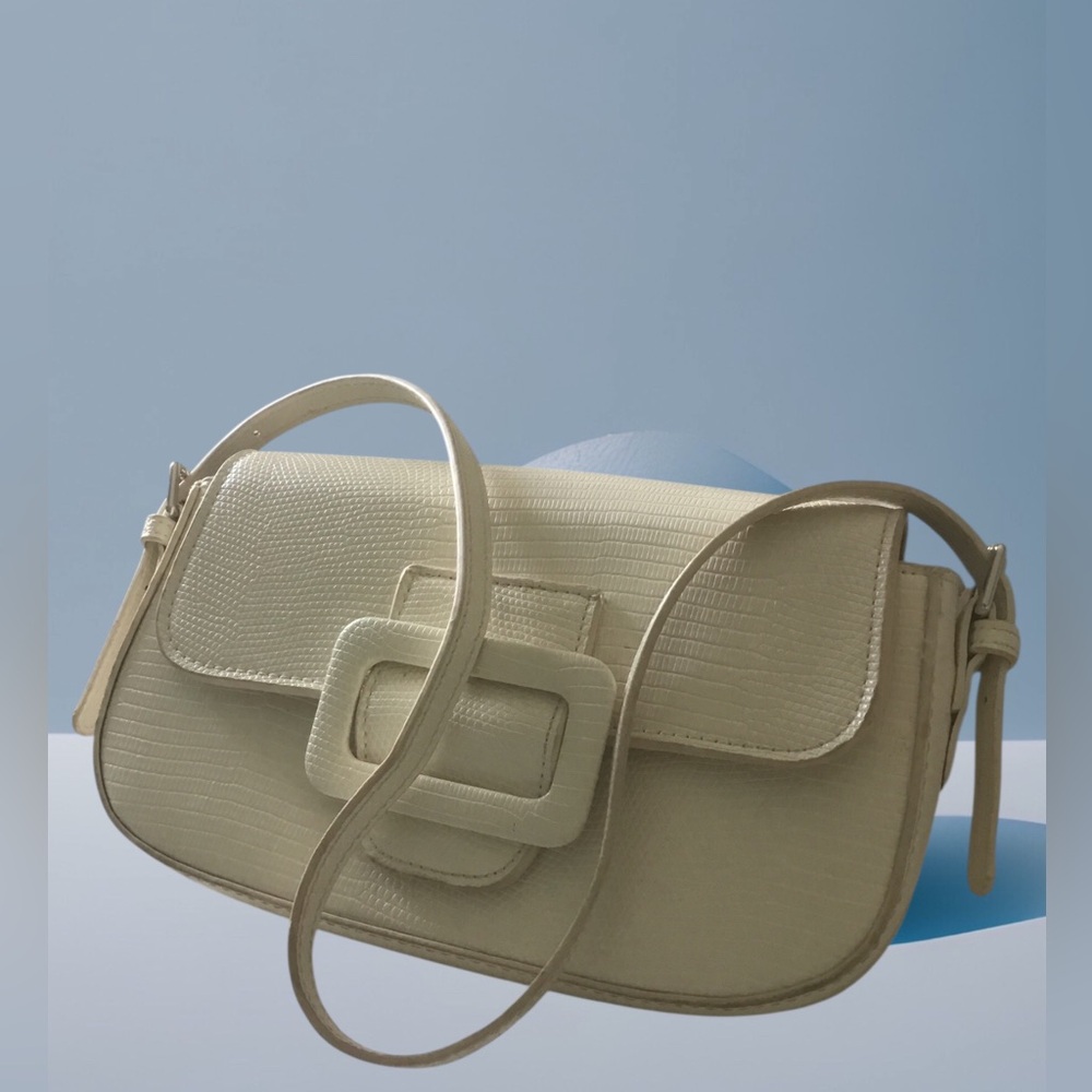 MW Elegant Cream Armpit Shoulder Bag